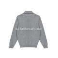 Herren Strickpullover mit Schalkragen aus Baumwolle